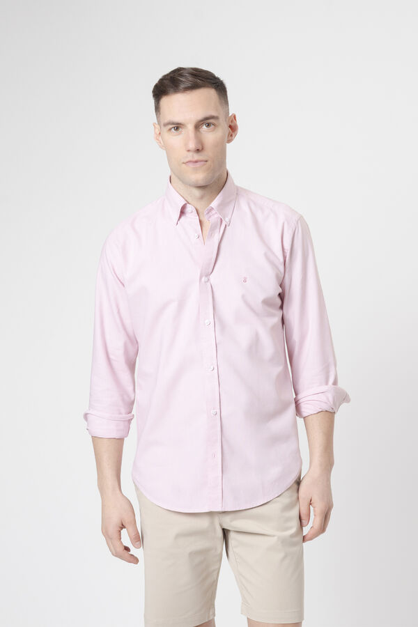 PuroEGO Camisa oxford em algod&atilde;o Subiu