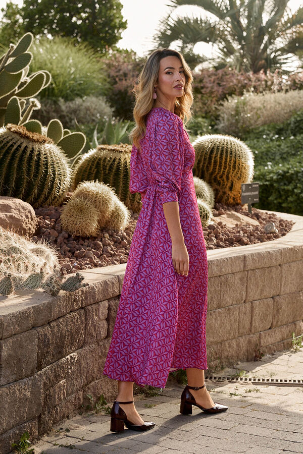 Polín Et Moi Maraba print dress Pink