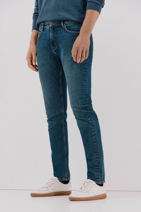 Cortefiel Slim fit jeans Blue