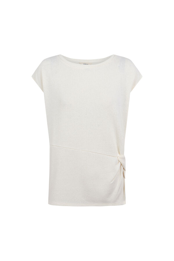 Slowlove Top estructura nudo Ecru