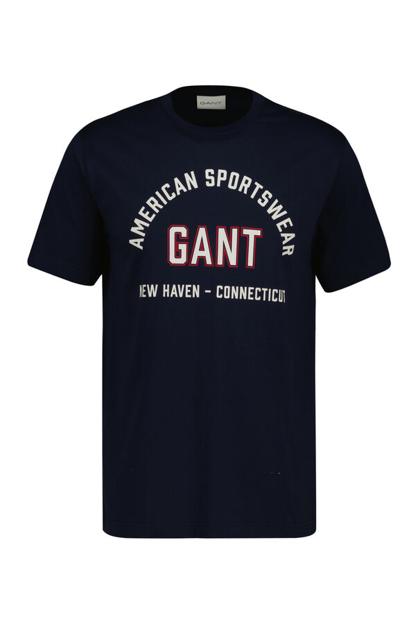 Gant Printed graphic ss t-shirt Blue