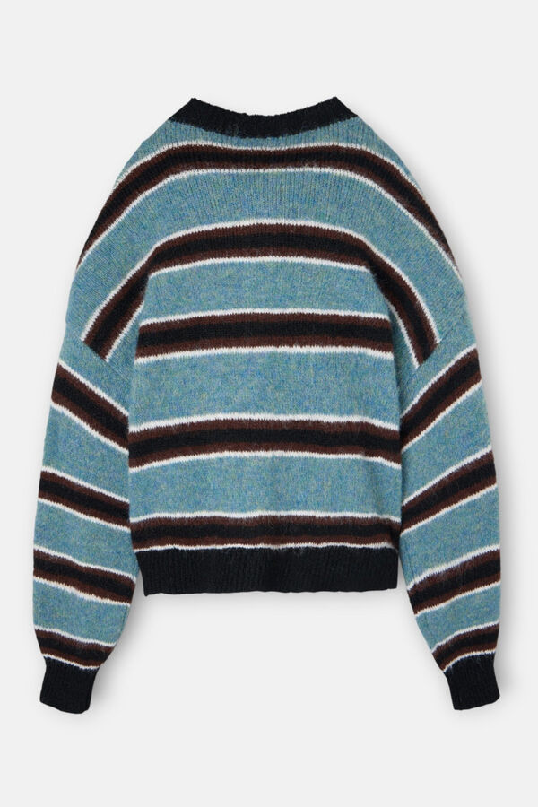 Silbon Camisola riscas com botões Multicolorido