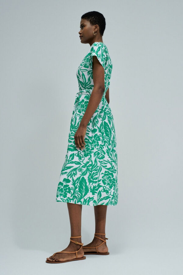 Salsa Jeans Vestido com estampado floral Verde