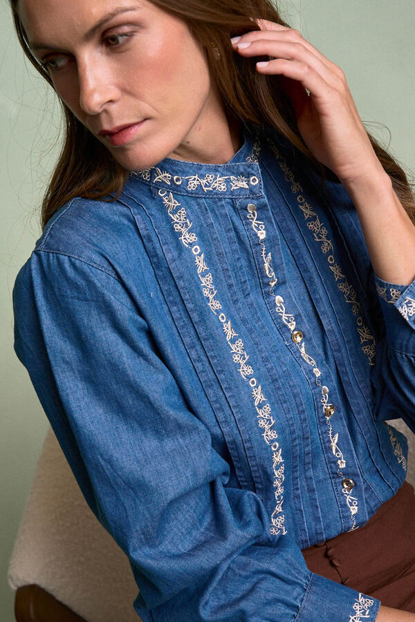 Polín Et Moi Camisa Denim Milen Azul