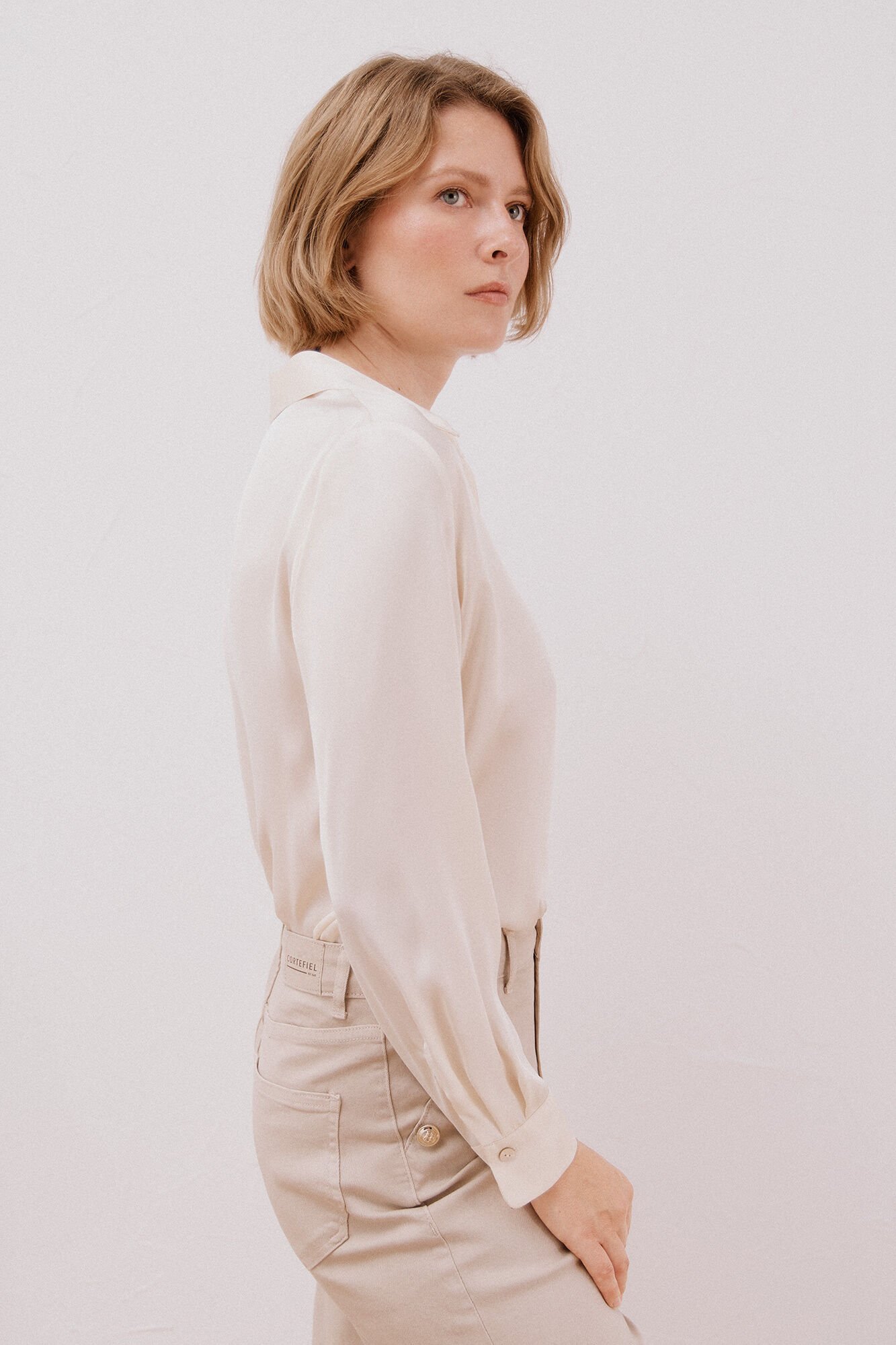 Cortefiel Satin-finish shirt