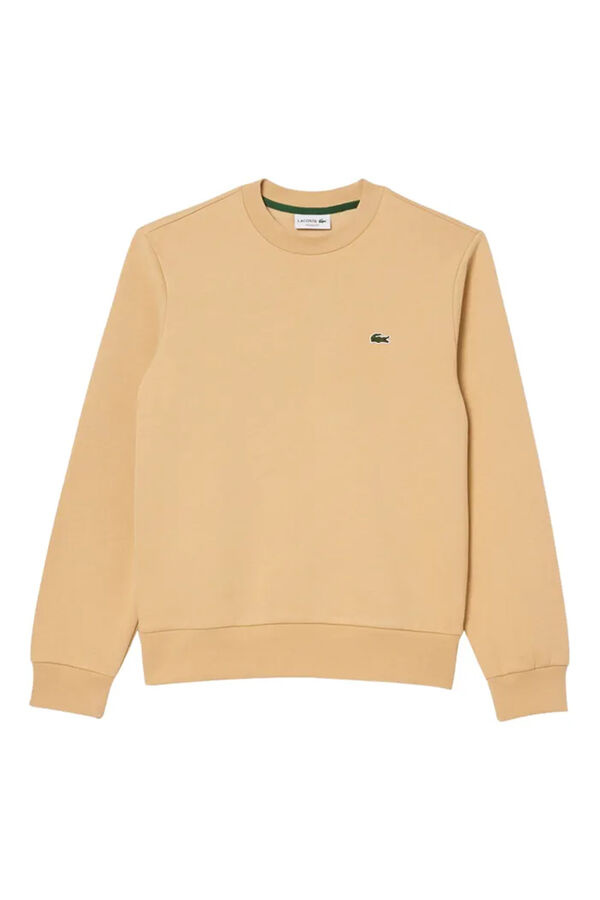 Lacoste Camisola de algodão cardado com fit folgado Tostado