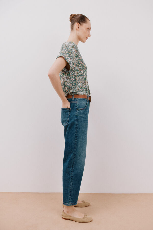 Cortefiel Printed v top Multicolour