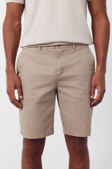 Cortefiel Bermuda chinos regular print Beige