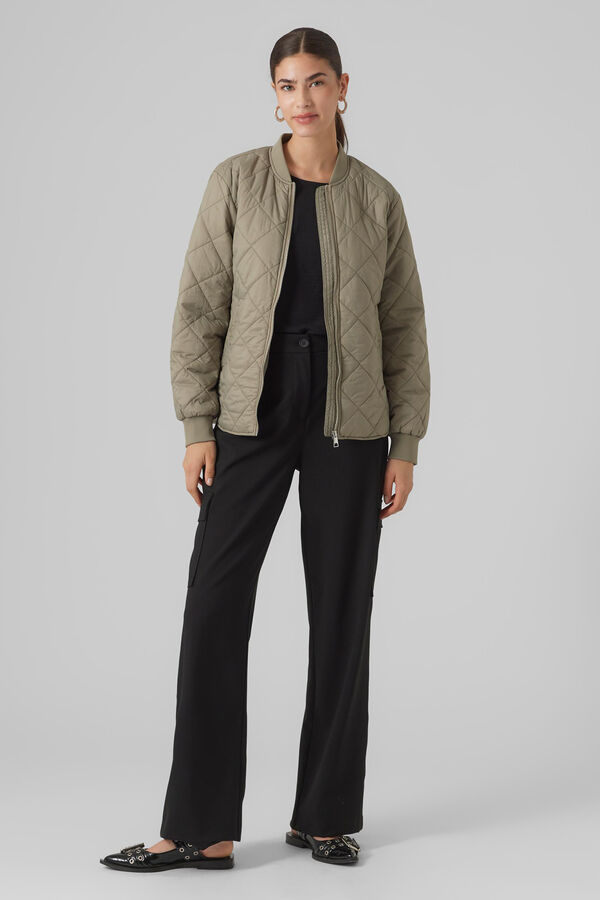 Vero Moda Cropped puffer jacket Grey