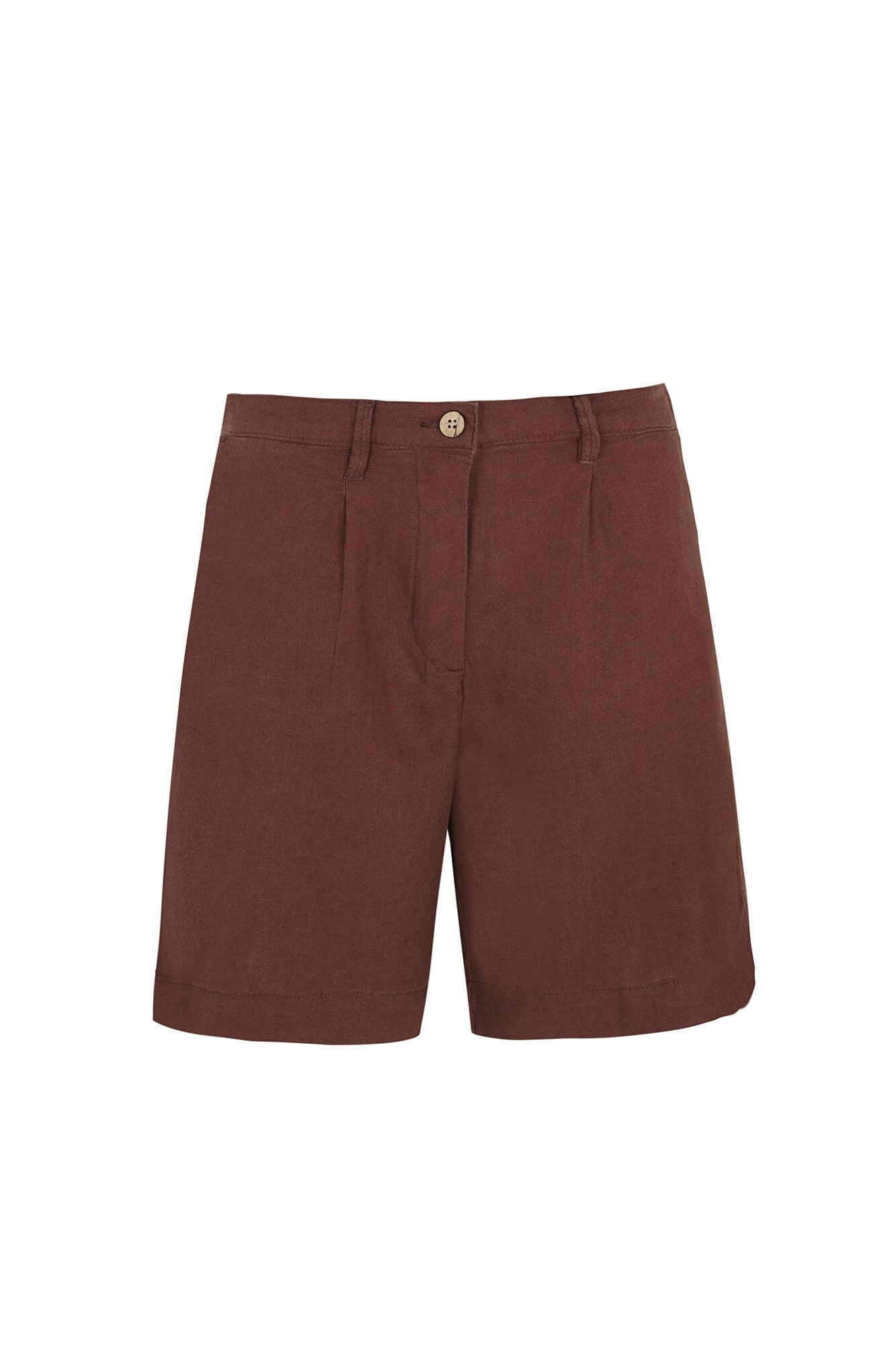 Cortefiel Plain linen bermuda shorts