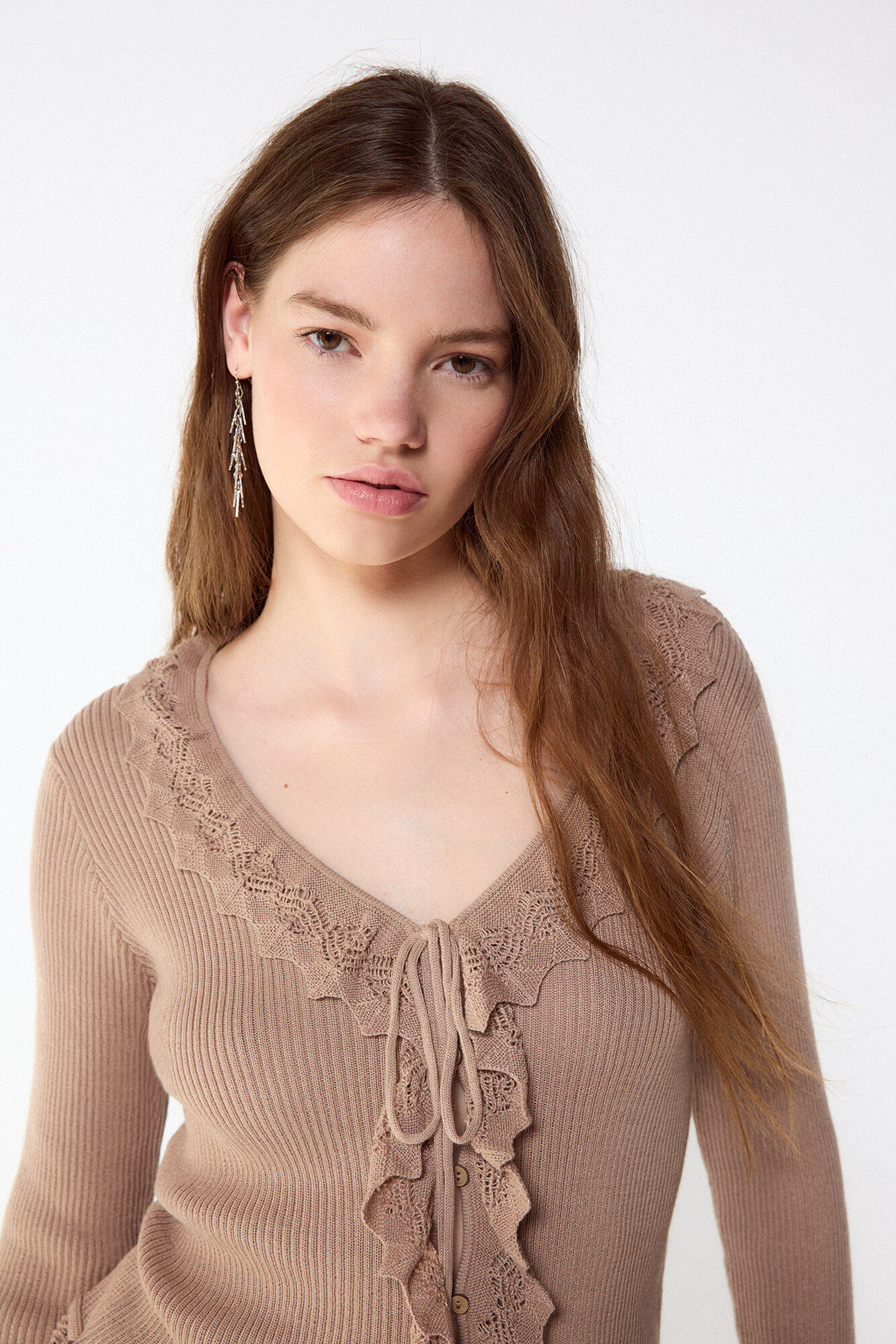 Slowlove Camisola de malha efeito degrad&ecirc;