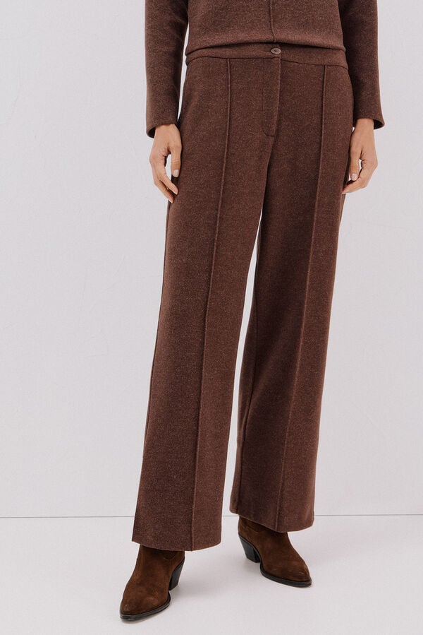 Cortefiel Comfort pants Dark brown