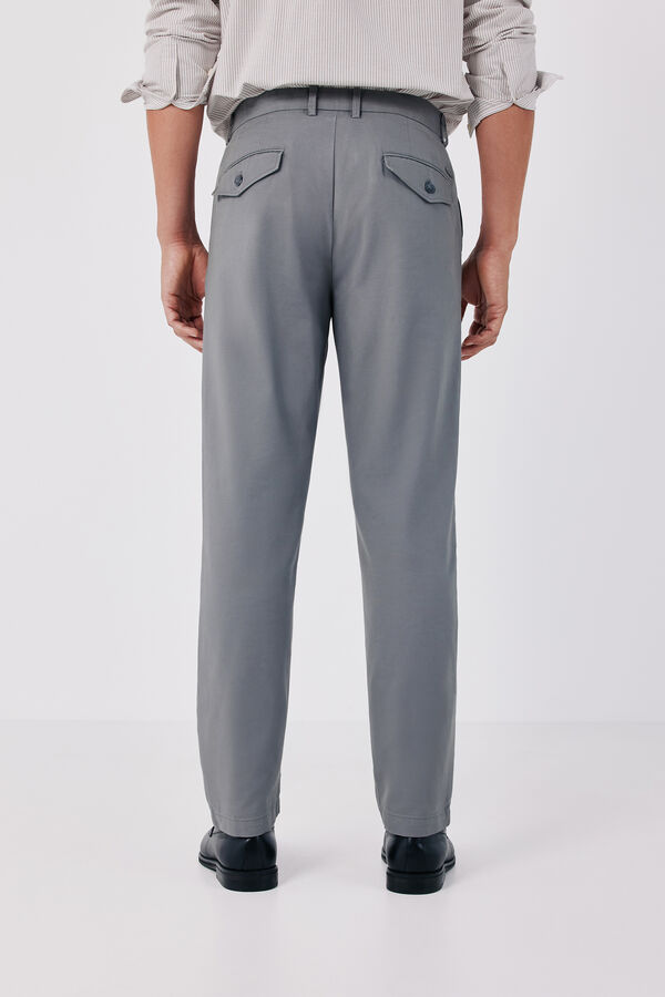 Cortefiel Comfort slim chinos Grey