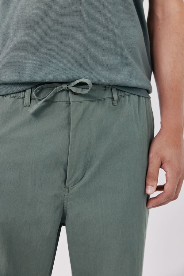 Cortefiel Cal&ccedil;as jogger leves regulares Verde