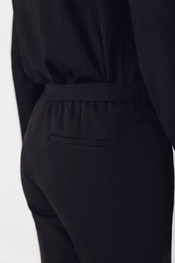 Cortefiel Skinny stretch trousers Black