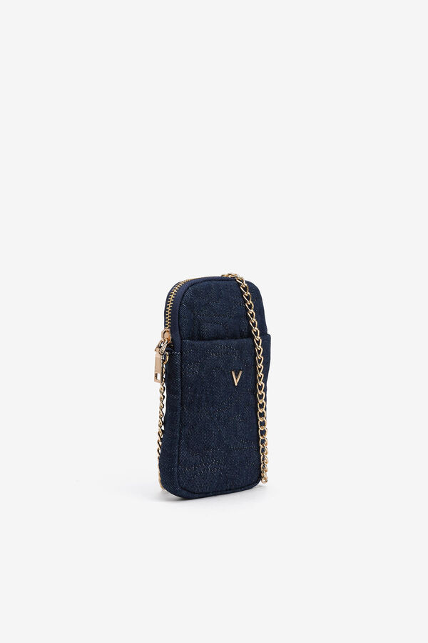 Cortefiel Phone bag with heart motif Blue