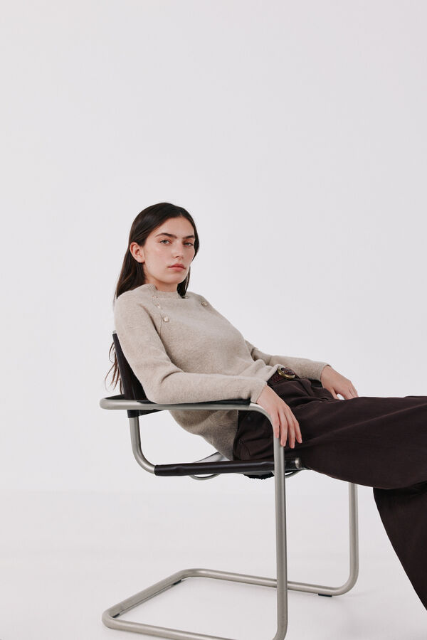 Cortefiel Soft touch jumper Nude