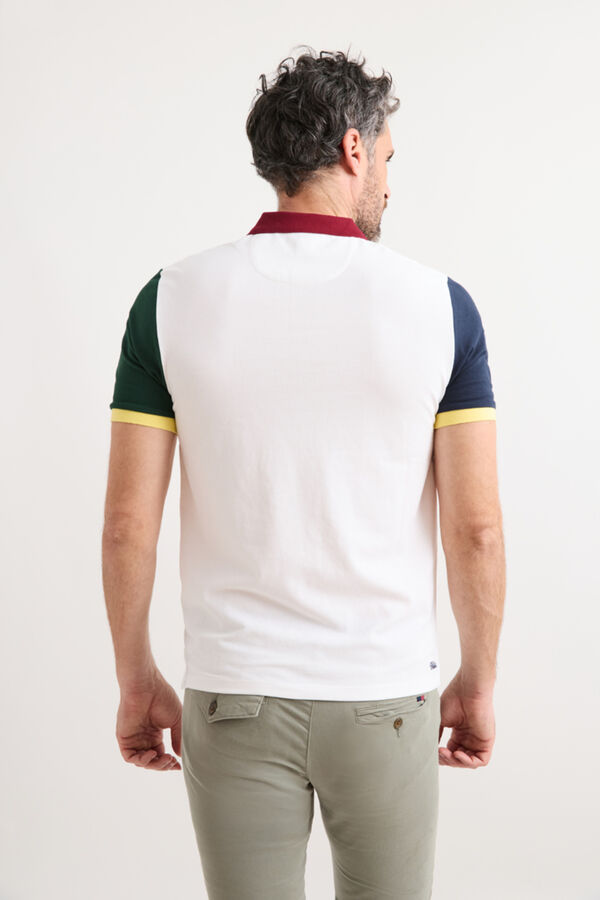 Williot Tricolour polo shirt White
