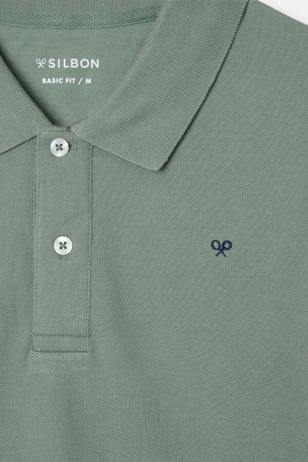 Silbon Polo cl&aacute;ssico liso Verde
