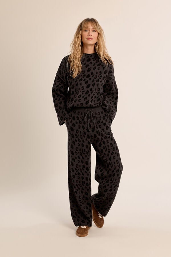 Molly Bracken Camisola com estampado Cinzento