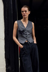 Cortefiel Vest made with RWS Wool.  Grey