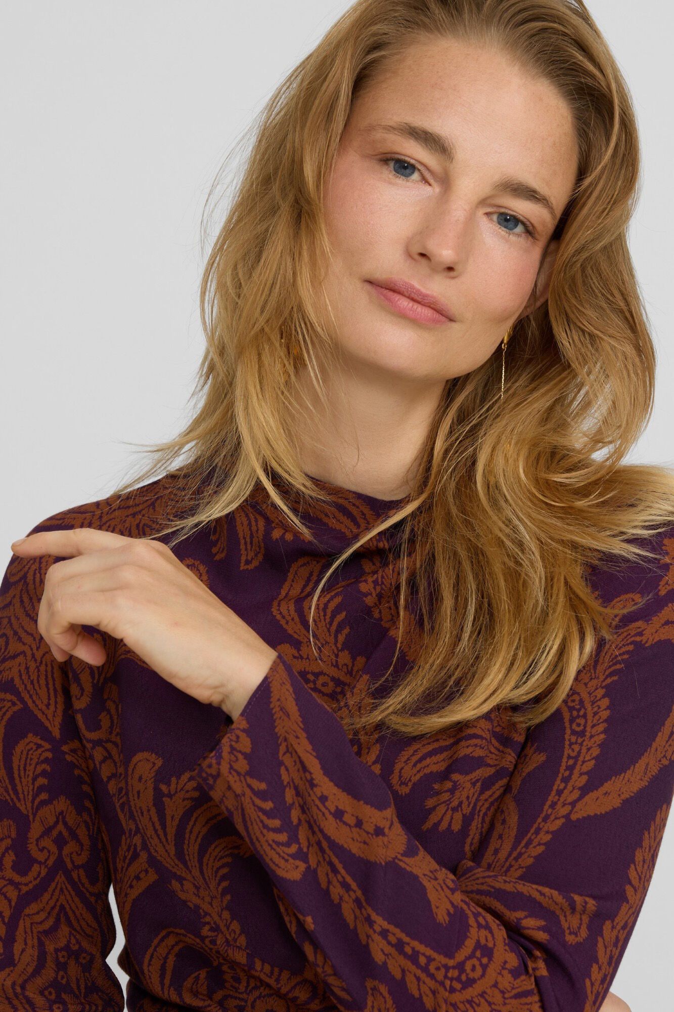 Silbon Vestido mini drapeado estampado