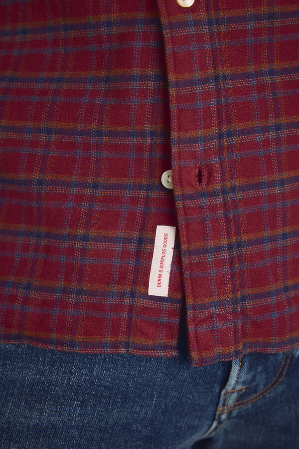 Jack & Jones 100% cotton regular shirt Red