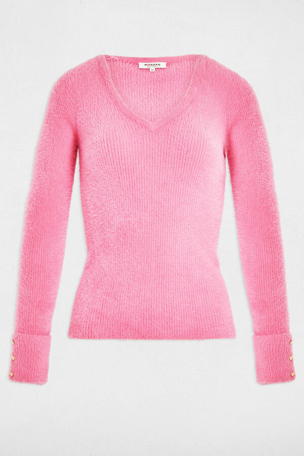 Morgan Camisola de malha de manga malha Subiu