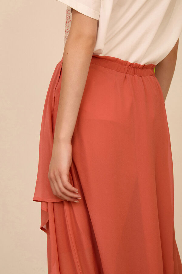 Meisie Saia-cal&ccedil;&atilde;o em gaze Vermelho