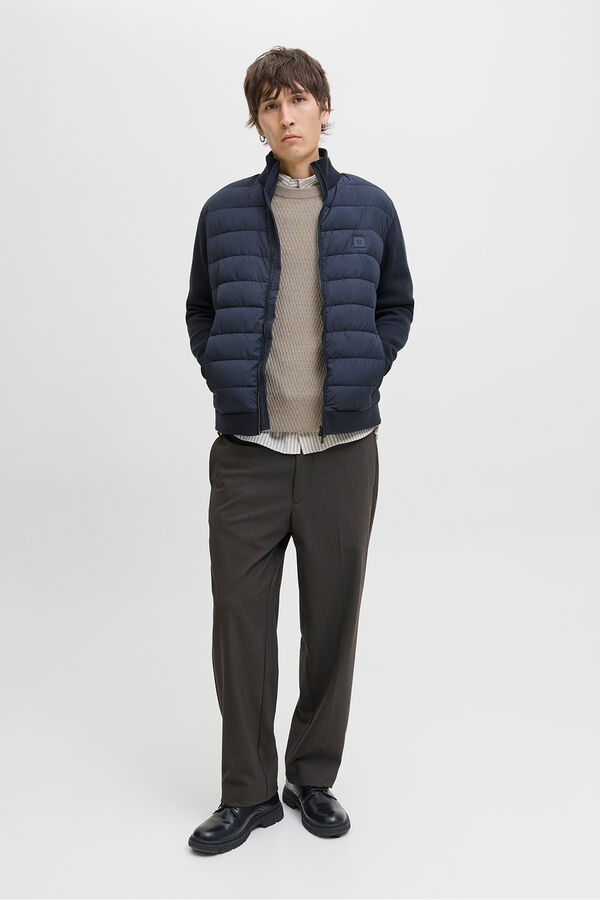 Jack & Jones Camisola básica com gola redonda Cinzento