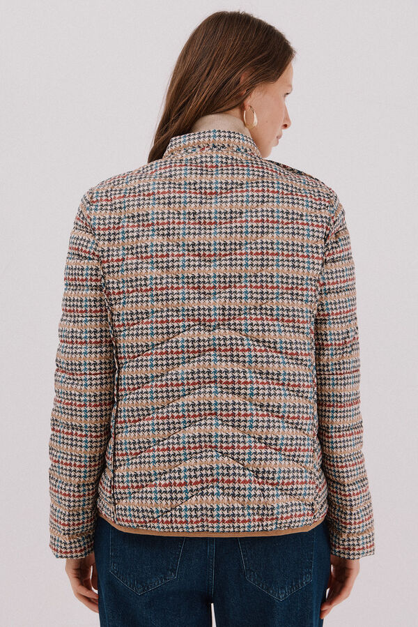 Cortefiel Reversible feather bomber jacket Beige