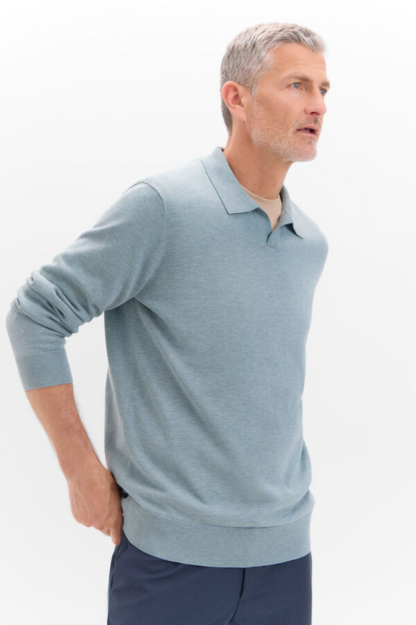 Cortefiel Polo neck jersey-knit jumper 