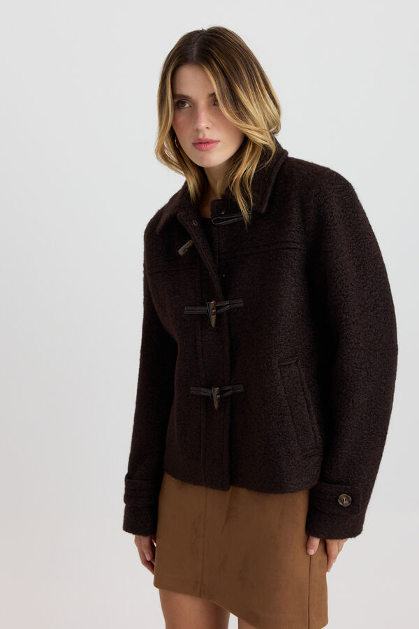 Vero Moda Casaco com fivelas Castanho
