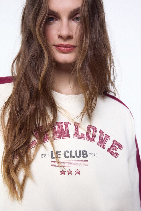 Slowlove Sudadera slowlove oversize Branco