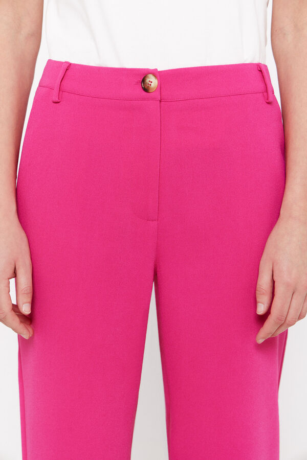 Cortefiel Pink tailored trousers Pink