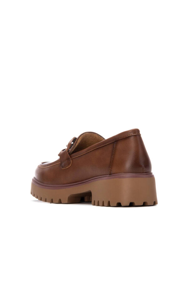 XTI Mocasín de mujer Camel