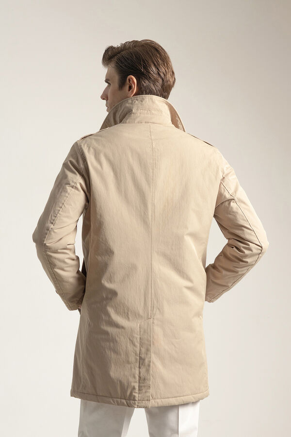 PuroEGO Sobretudo azul marinho Castanho