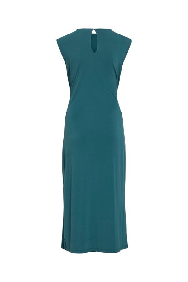 Vila Midi dress with appliqu&eacute; Blue