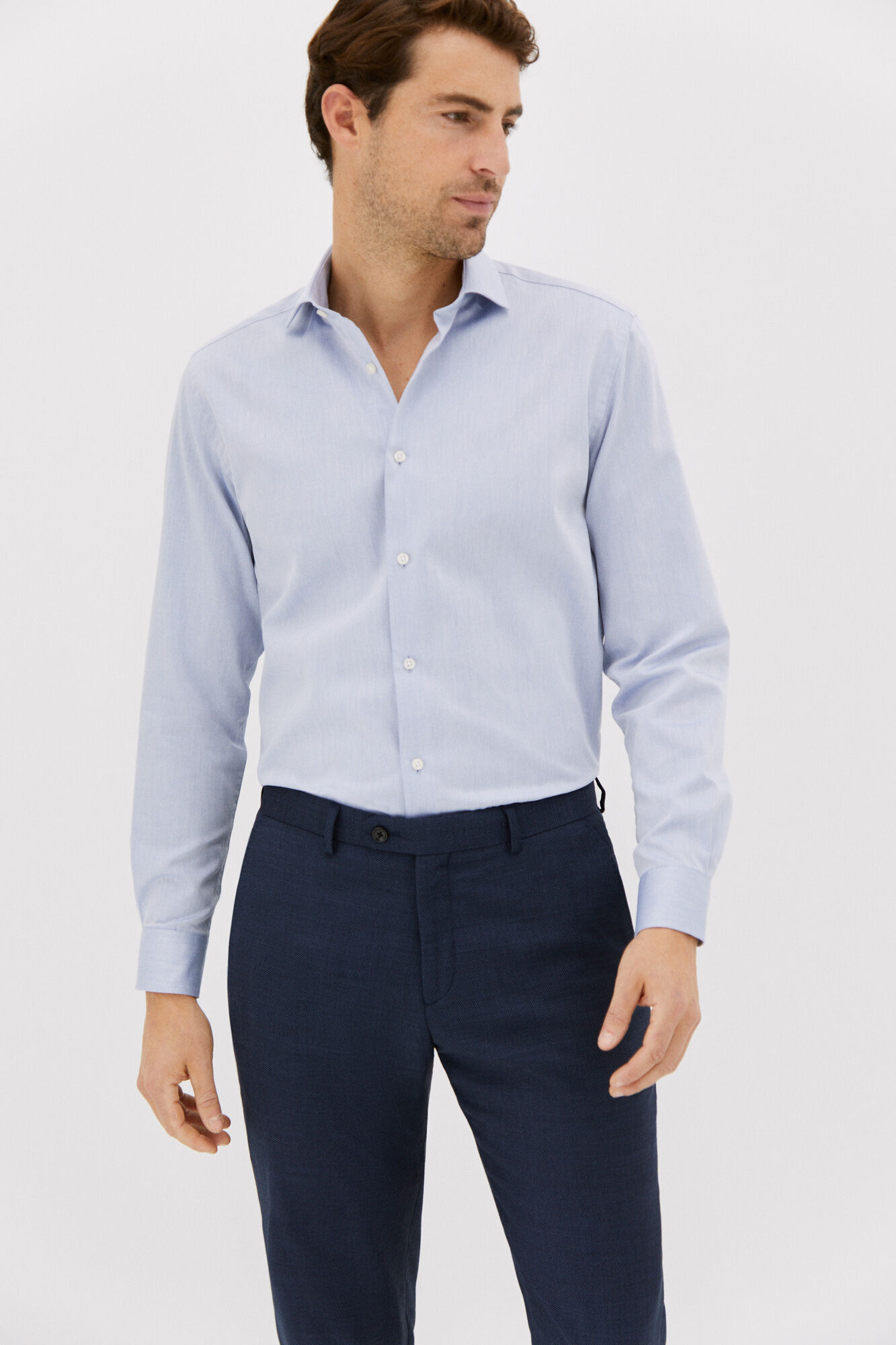 Classic plain dress shirt