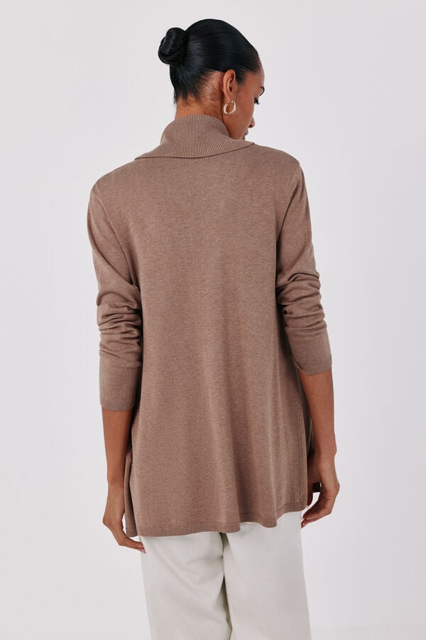 Cortefiel Shawl collar jacket Beige