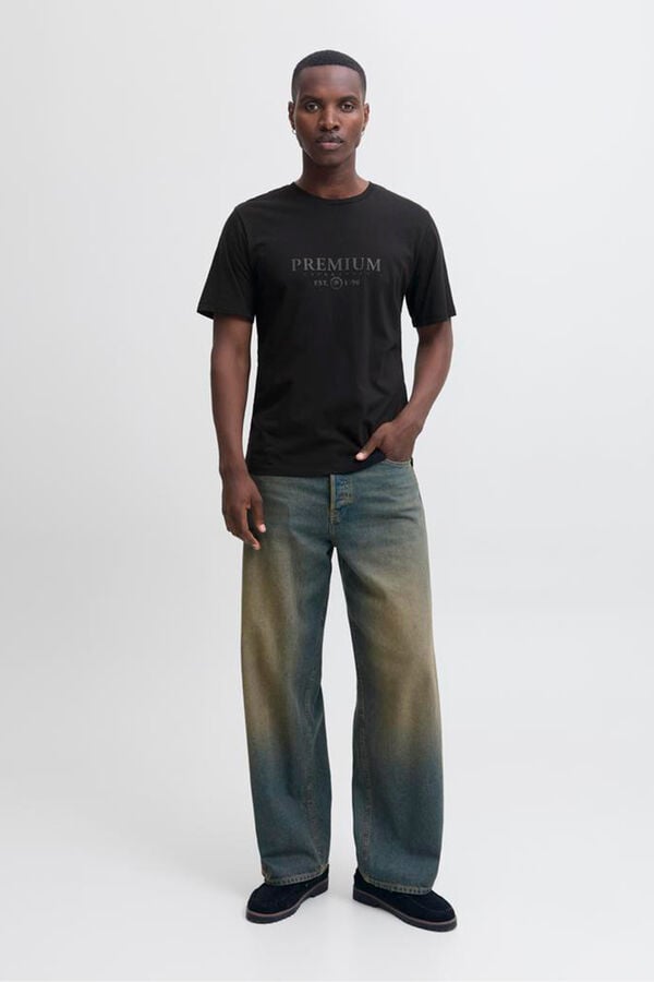 Jack & Jones T-shirt básica com logo Preto