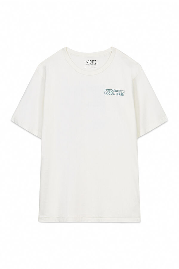 OOTO Camiseta gráfica Marfil