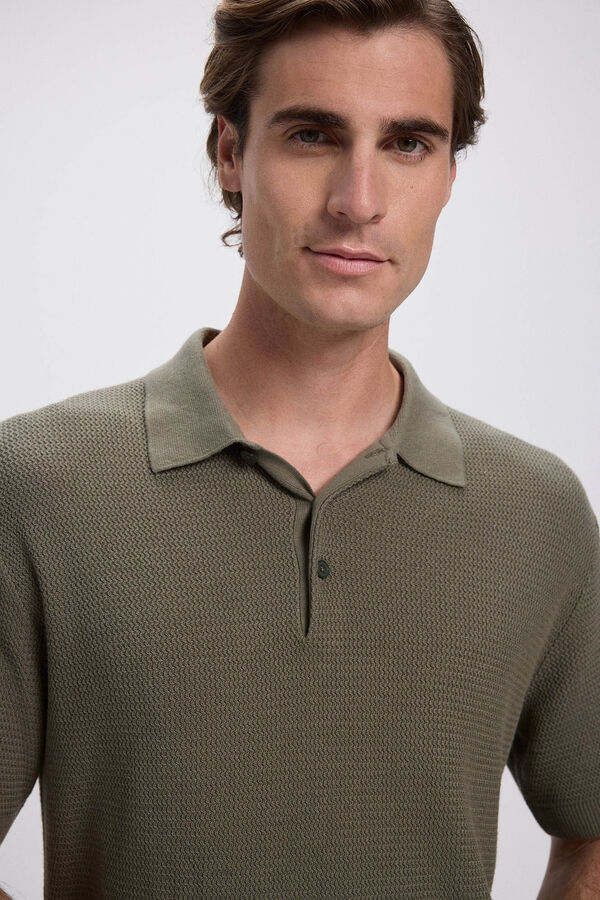 Jack & Jones Camisa polo de malha regular fit Cinzento