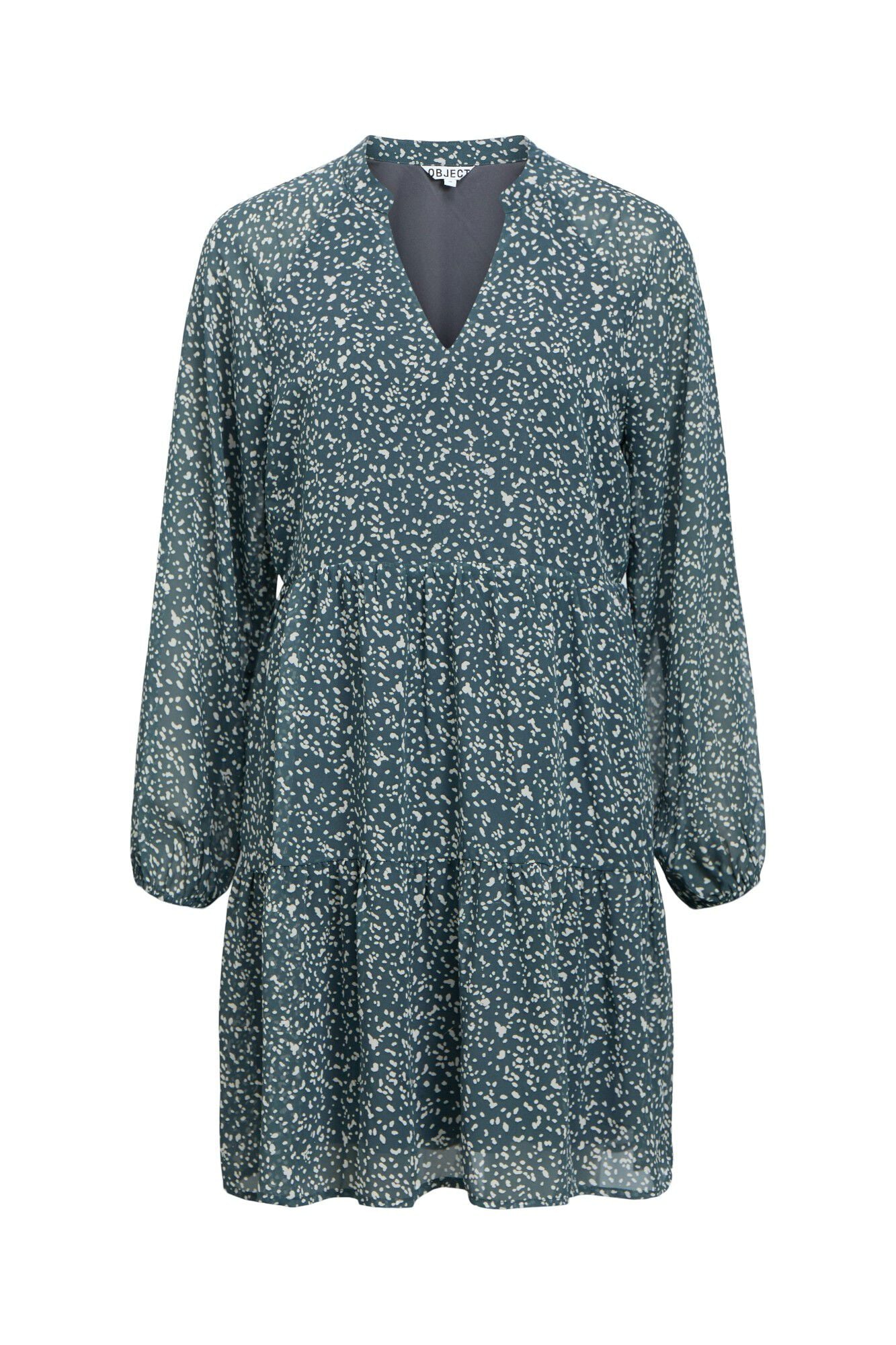 Object Vestido curto gaze estampado