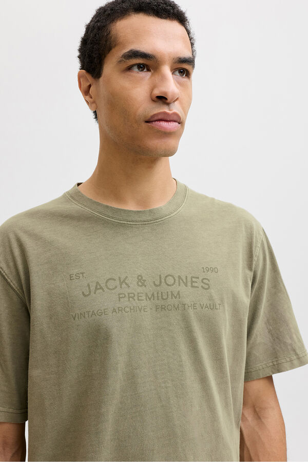 Jack & Jones Washed logo T-shirt Green