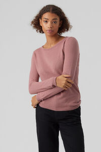 Cortefiel Essential women's long-sleeved jumper Lilac