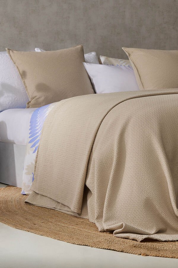 Cortefiel Melisa Beige Bedspread cama 135-140 cm Nude