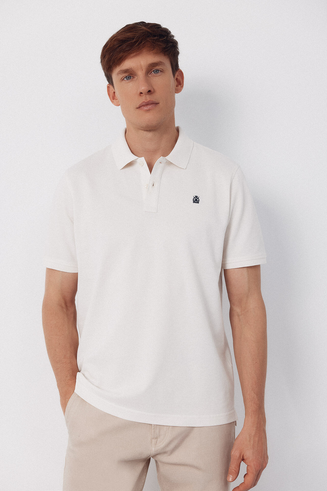 Cortefiel Basic piqu&eacute; polo shirt