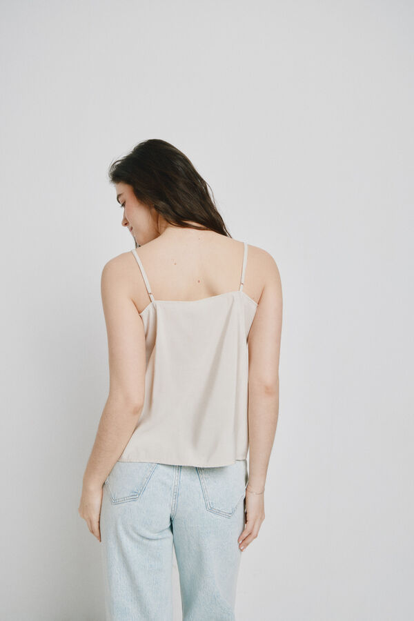 Vero Moda Tie top with adjustable straps Beige