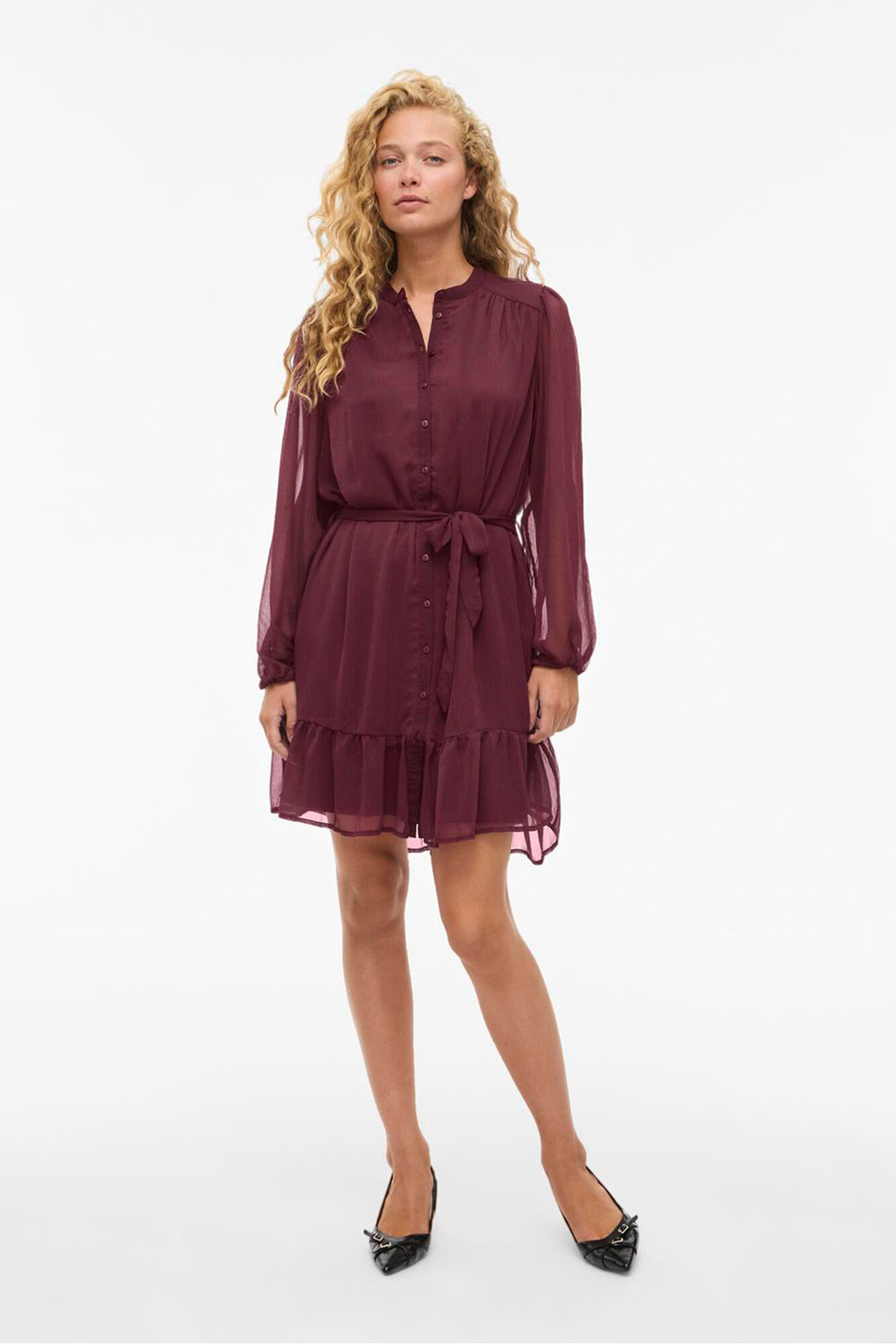 Vila Vestido curto de gaze